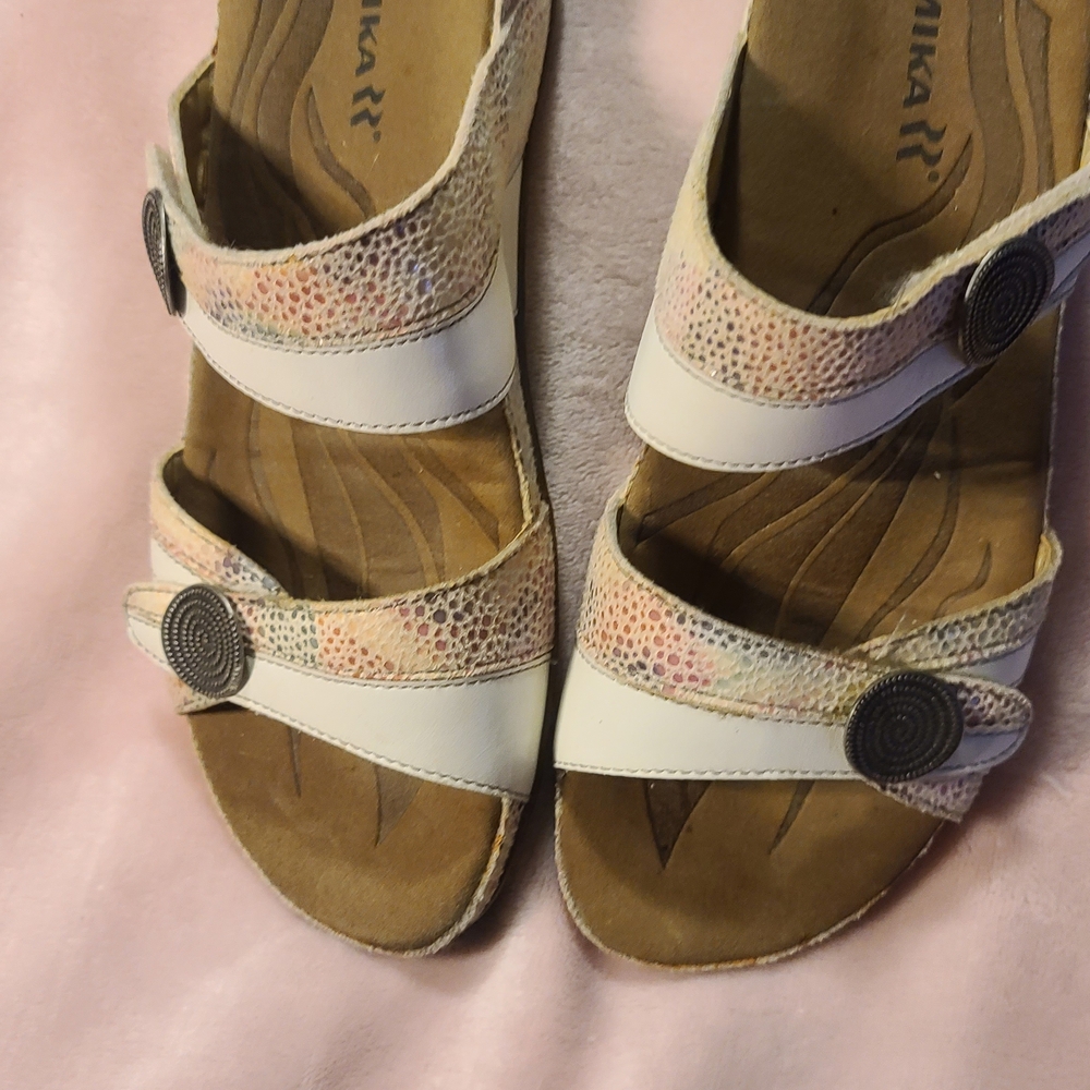 Romika White and Multicolor Sandals